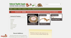 Desktop Screenshot of nationalreptilesupply.com
