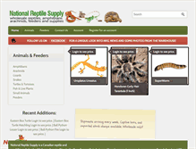 Tablet Screenshot of nationalreptilesupply.com